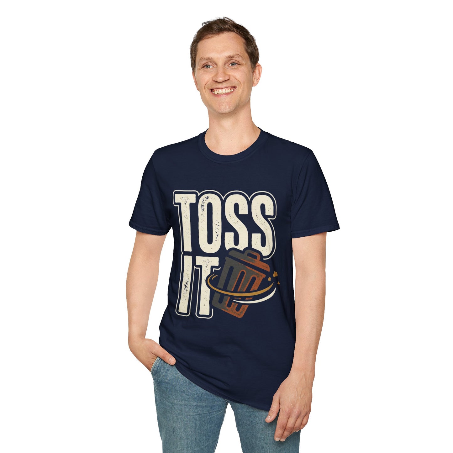 Toss It Graphic T‑Shirt — Casual Recycling / Trash Toss Tee