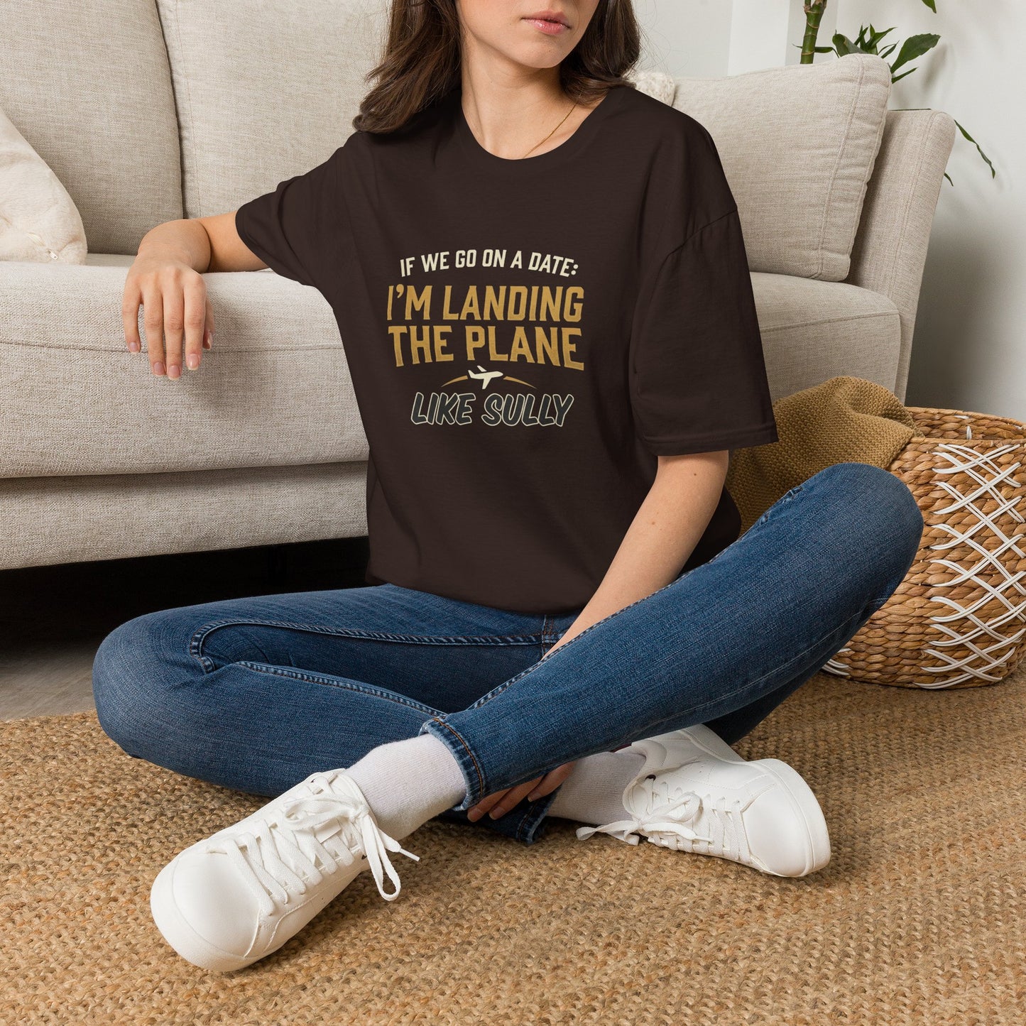 I'm Landing the Plane T-Shirt — Funny Pilot/Flight Crew Tee ("I'm Landing the Plane Like Sully")
