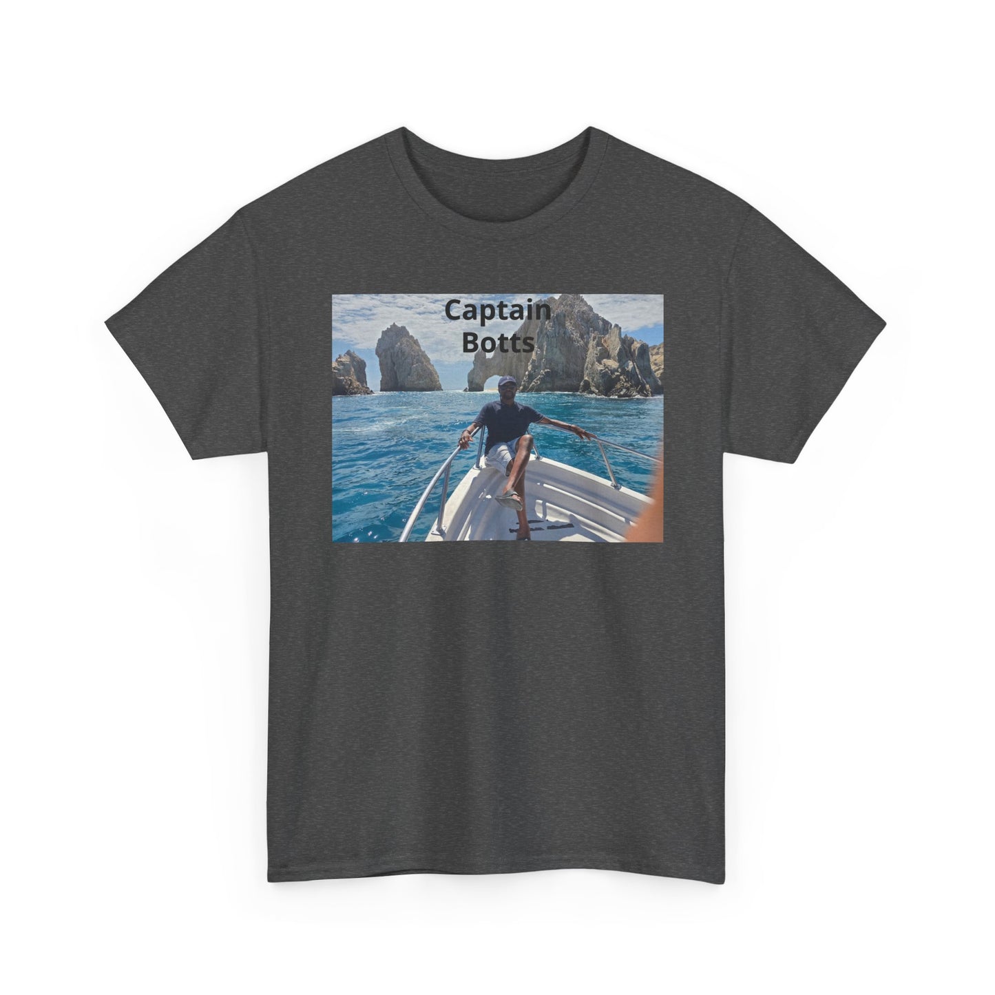 Larry T-Shirt — "Captain Botts" Boat Photo Graphic Tee | Nautical Vacation Crew Shirt