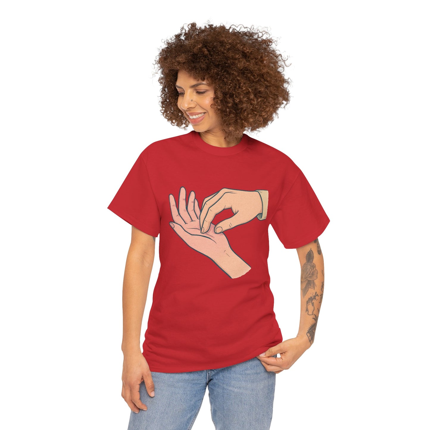T-Shirt - Gentle Palm Reading Illustration Tee