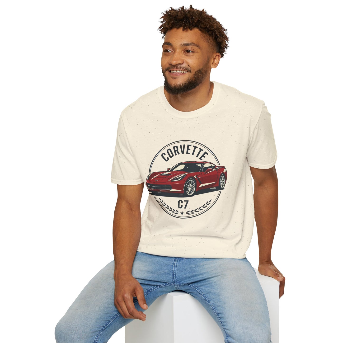 Corvette C7 Tee — Retro Red Sports Car T-Shirt