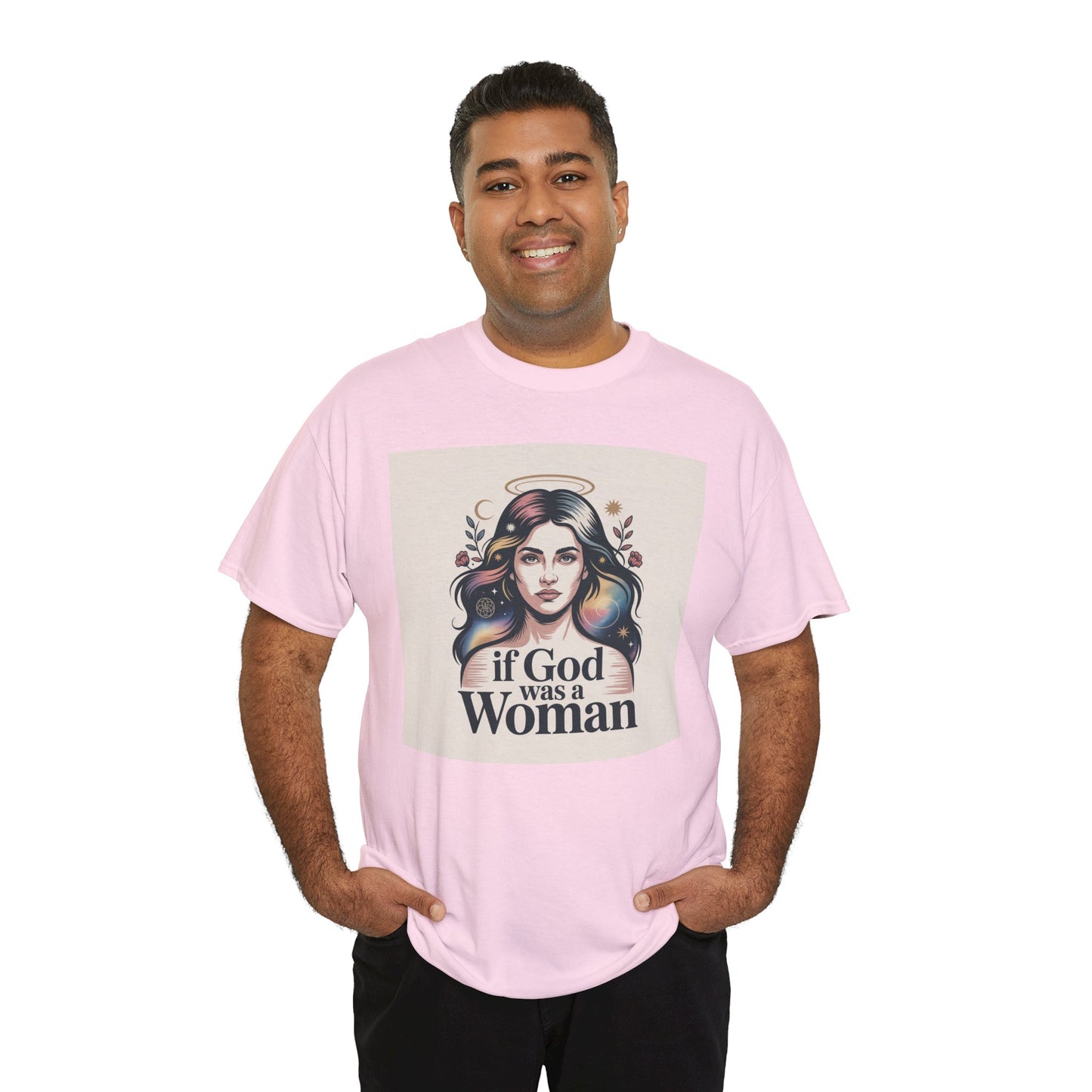 If God Was a Woman T-Shirt — Feminist Retro Portrait Tee