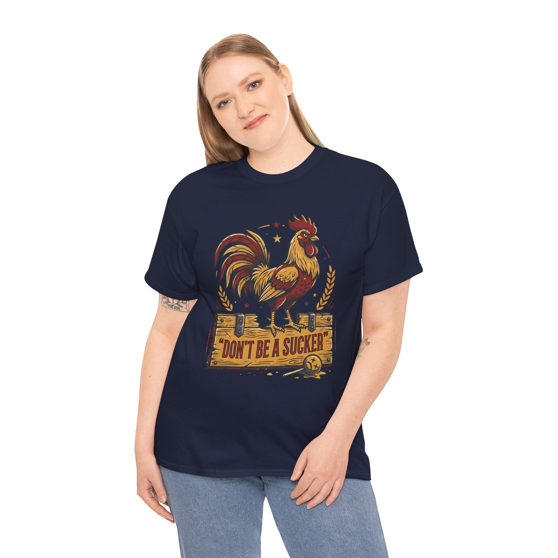 Rooster 'Don't Be a Sucker' Graphic Tee Printify