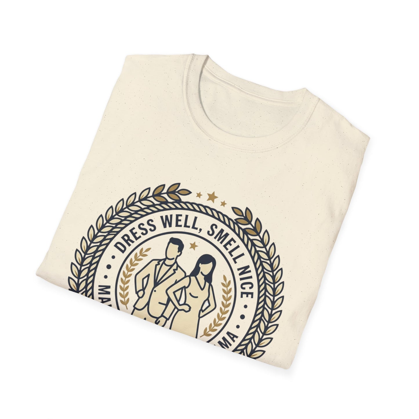 "Dress Well, Smell Nice" Vintage Couple Graphic Tee