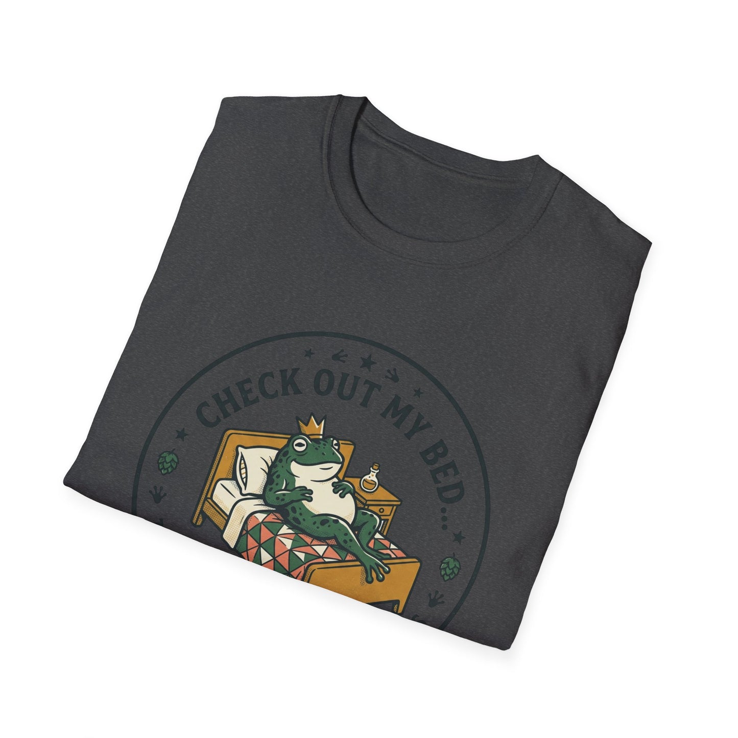 "Check Out My Bed" Cat Illustration Tee (There’s Where the Magic Happens)