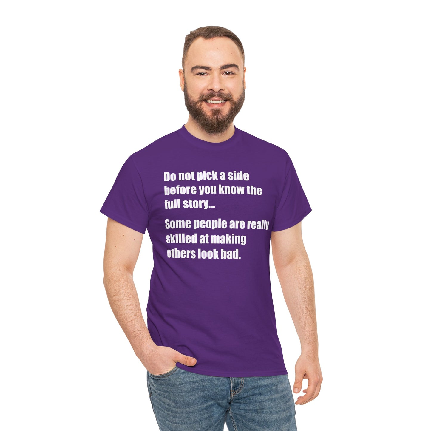 Don't pick a side before you know