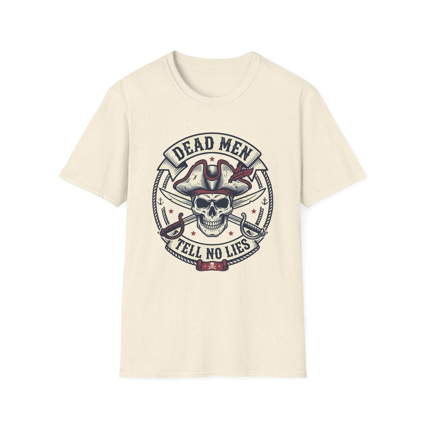 Pirate Skull Tee — "Dead Men Tell No Lies" Graphic T-Shirt