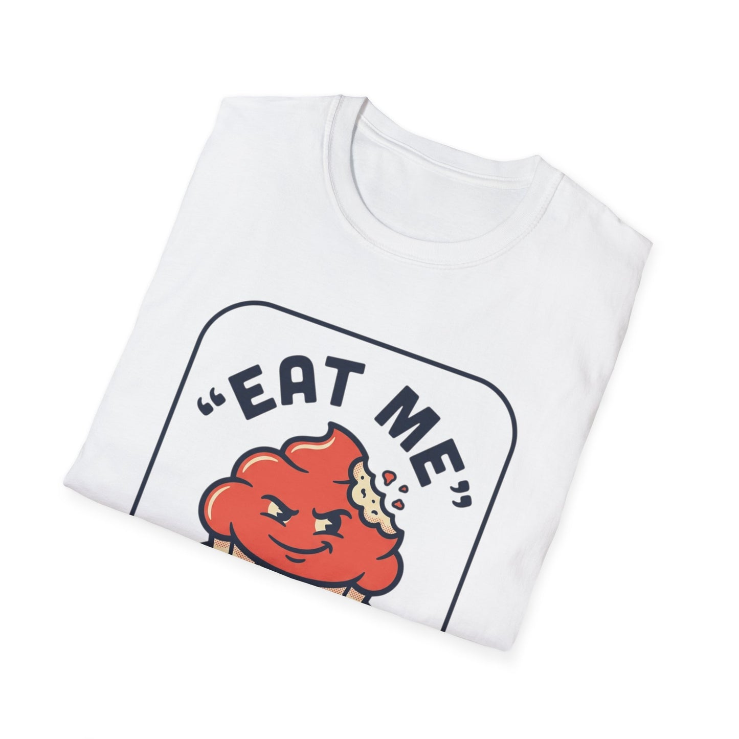 Cupcake Graphic T-Shirt — "Eat Me" Retro Dessert Tee