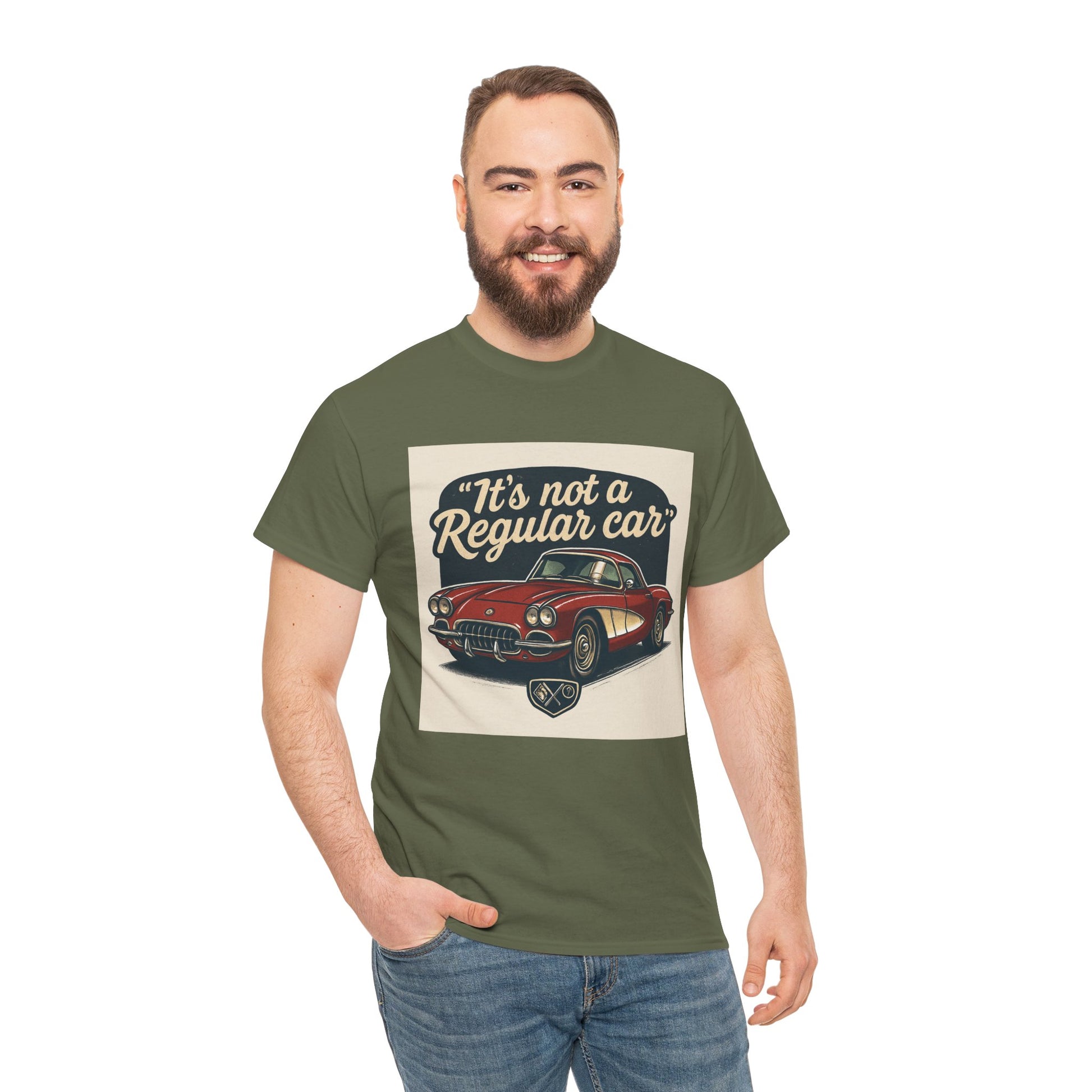 Classic Car Tee — "It's Not a Regular Car" Vintage Muscle Car Shirt Printify