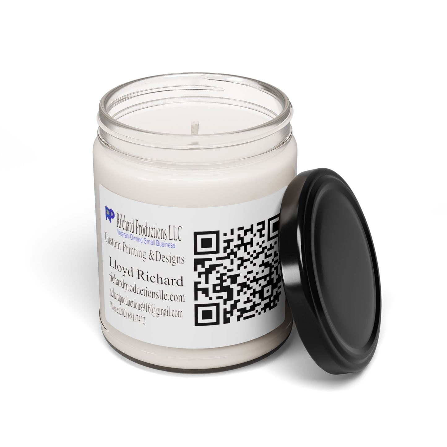 9oz Scented Soy Candle — Clean Jar Candle with Subtle Fragrance (Hand-Poured)