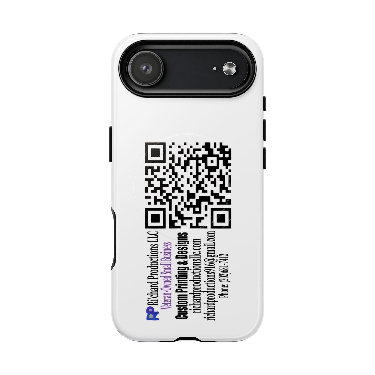 Magnetic QR Code Phone Case — Tough Protective Magnetic Phone Cover with Scannable QR Design Printify