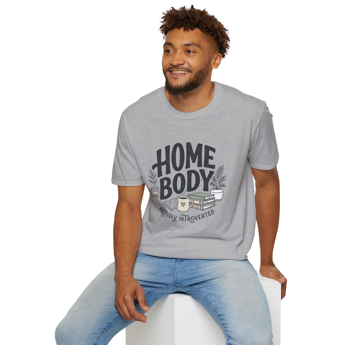 Homebody T-Shirt — 'Homebody Proudly Introverted' Cozy Graphic Tee