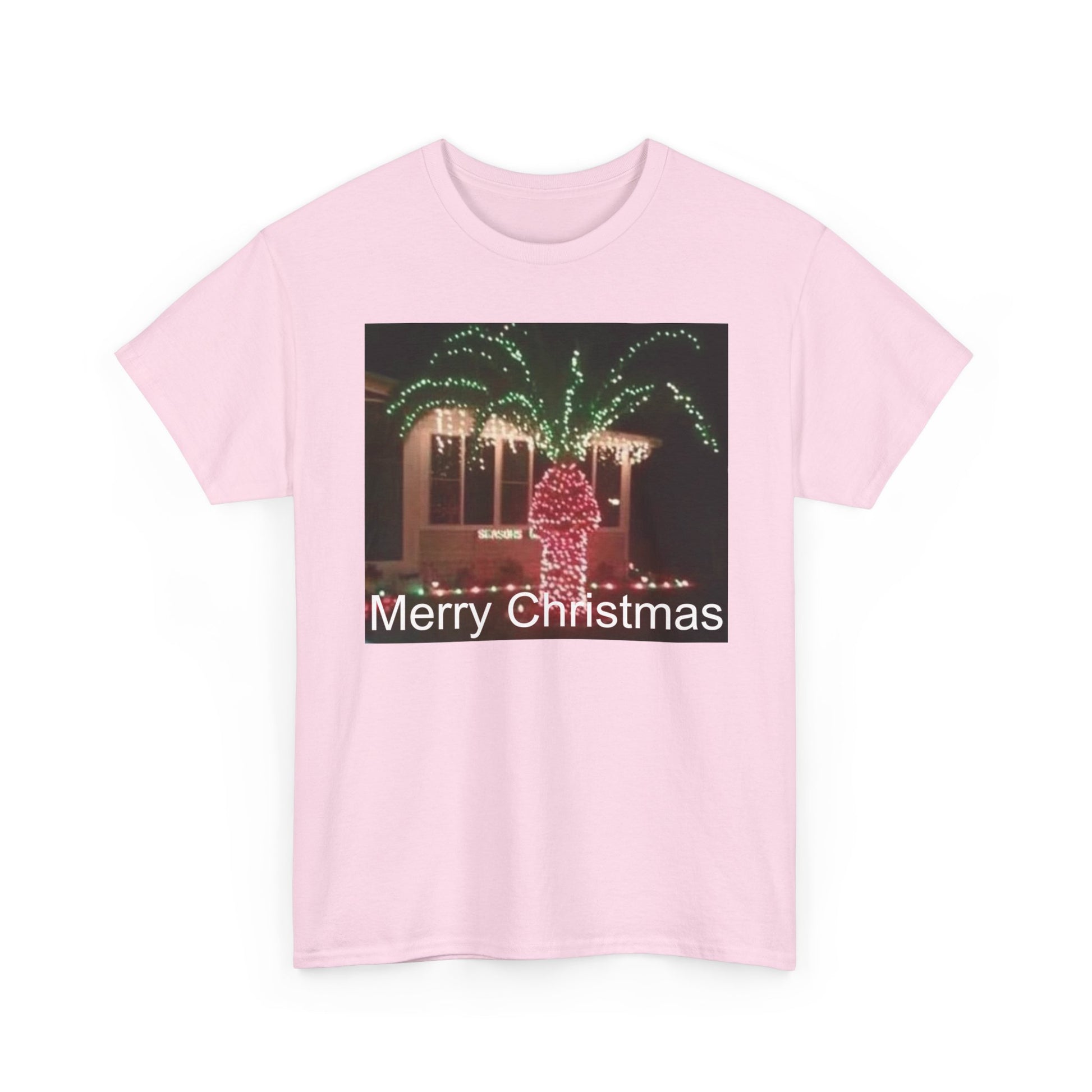 Christmas Lights Tee — 'Merry Christmas' Holiday Graphic T-Shirt Printify