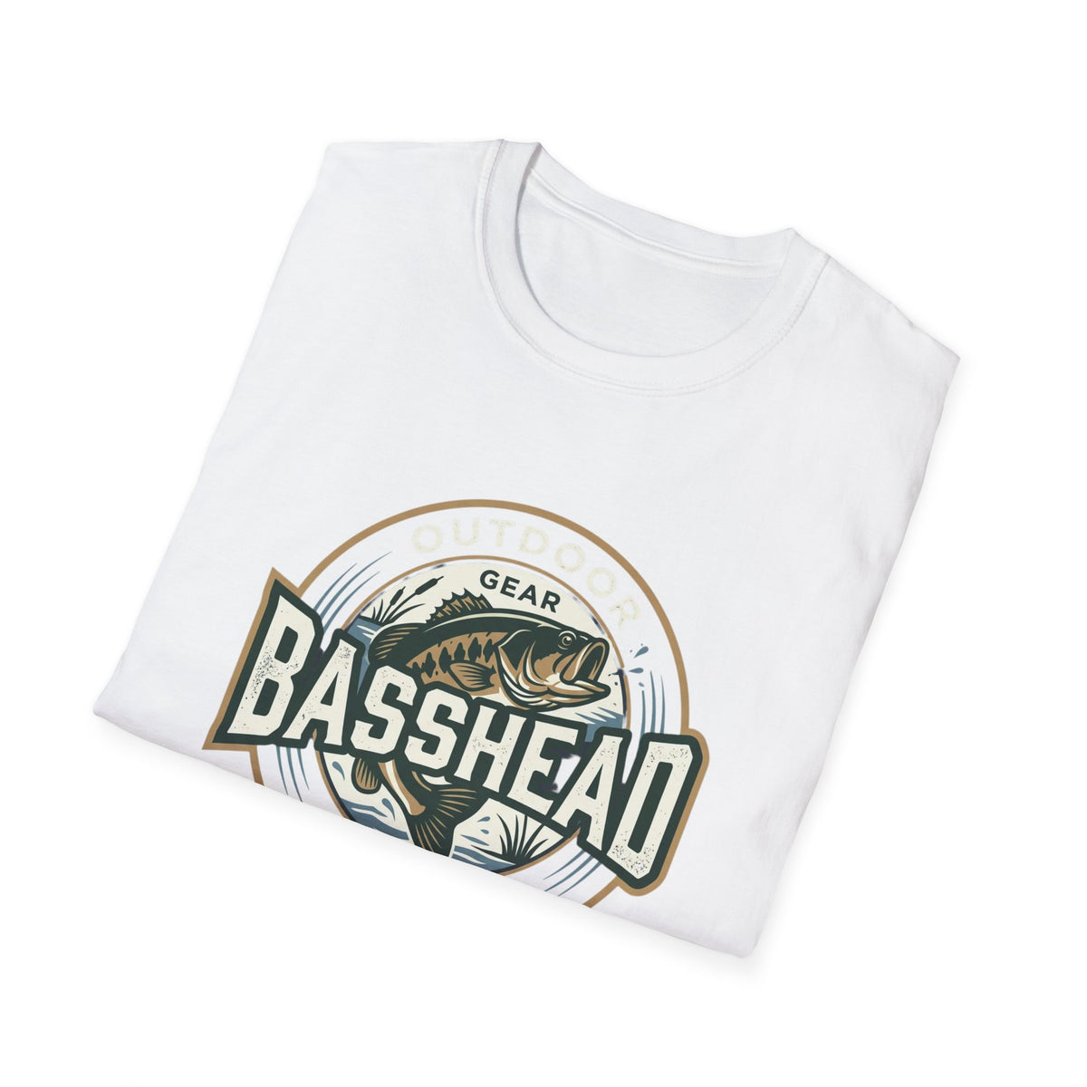 Basshead Fishing T-Shirt — Retro Bass Gear Tee