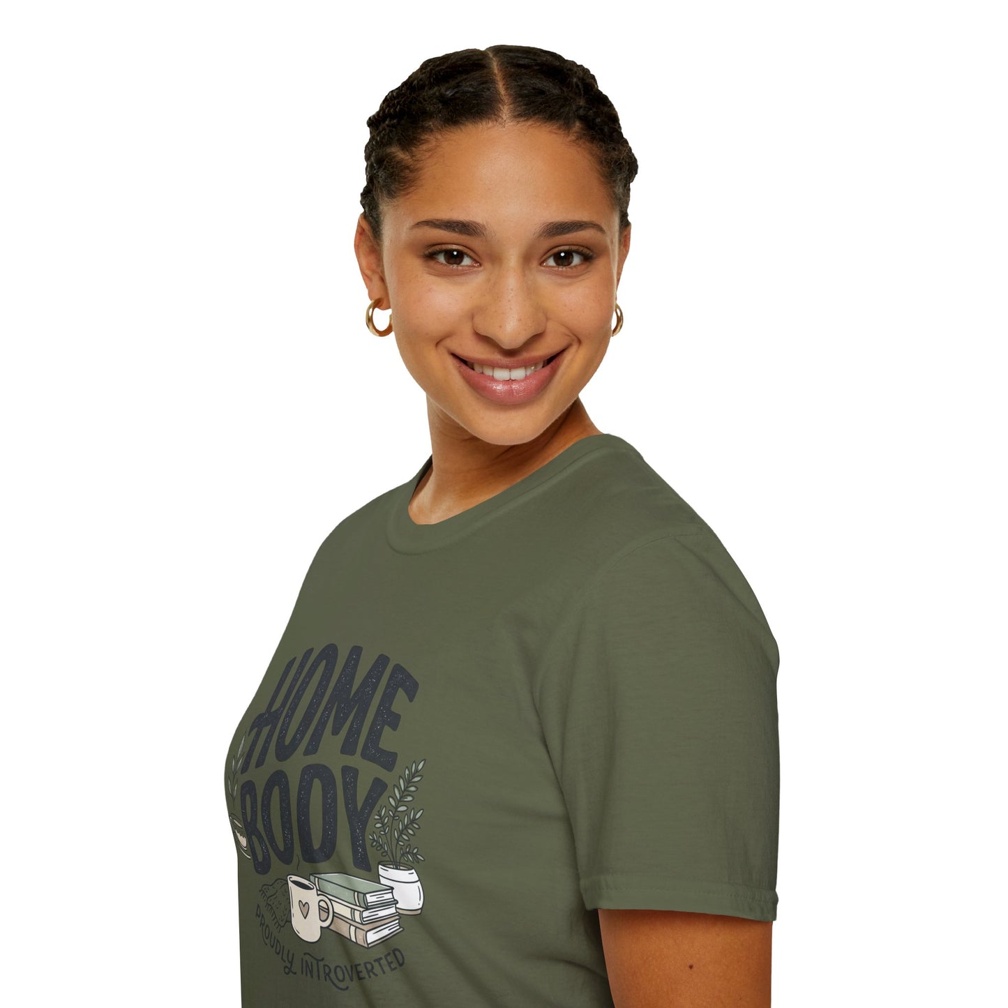 Homebody T-Shirt — 'Homebody Proudly Introverted' Cozy Graphic Tee