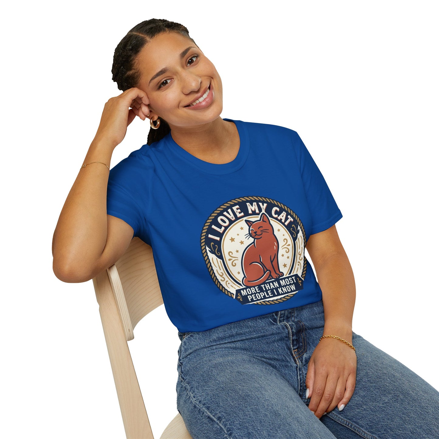 I Love My Cat T-Shirt — "I Love My Cat More Than Most People I Know" Cat Lover Tee
