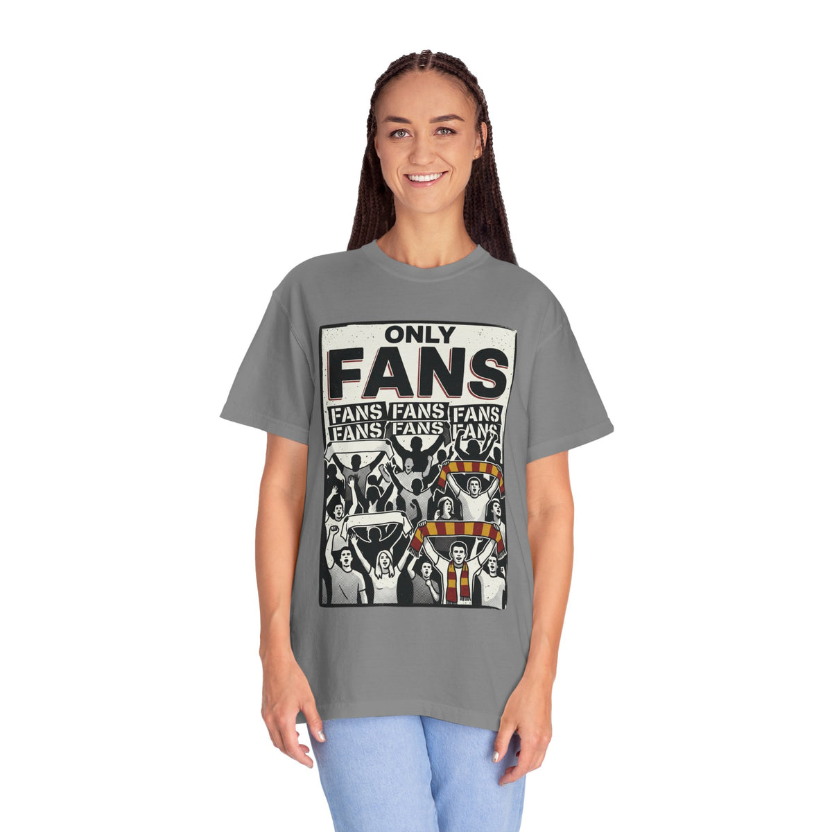 Only Fans Crowd Graphic T-Shirt — Vintage Sports Fan Tee