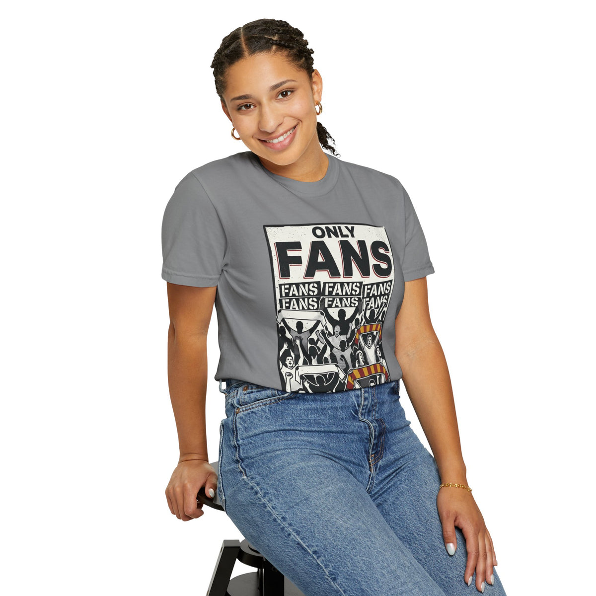 Only Fans Crowd Graphic T-Shirt — Vintage Sports Fan Tee