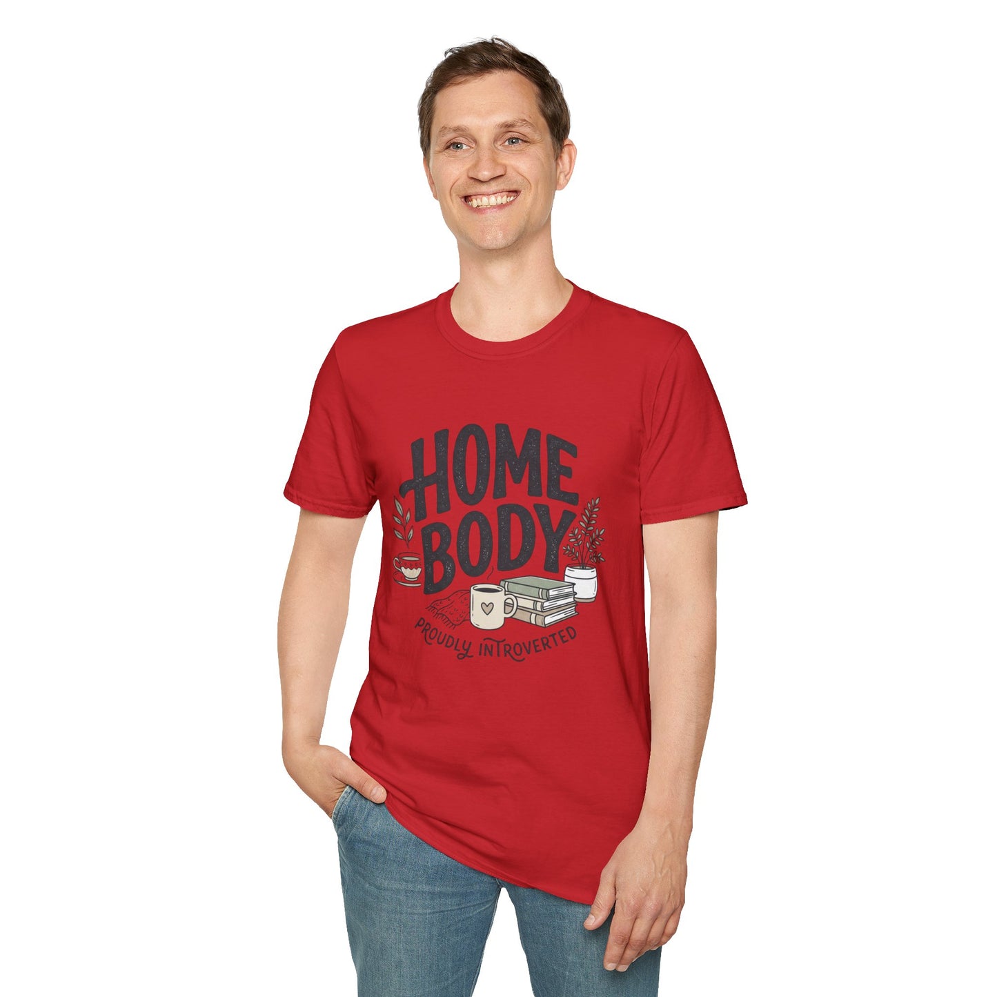 Homebody T-Shirt — 'Homebody Proudly Introverted' Cozy Graphic Tee