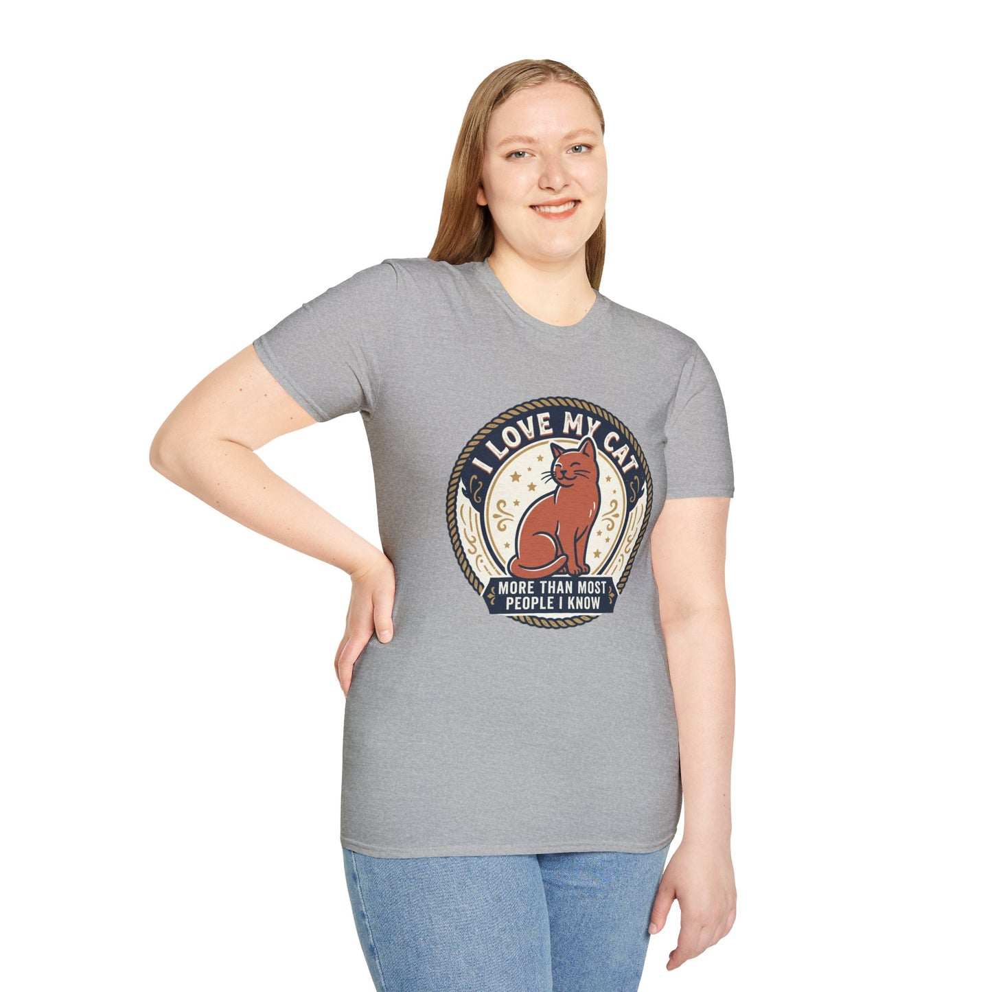 I Love My Cat T-Shirt — "I Love My Cat More Than Most People I Know" Cat Lover Tee