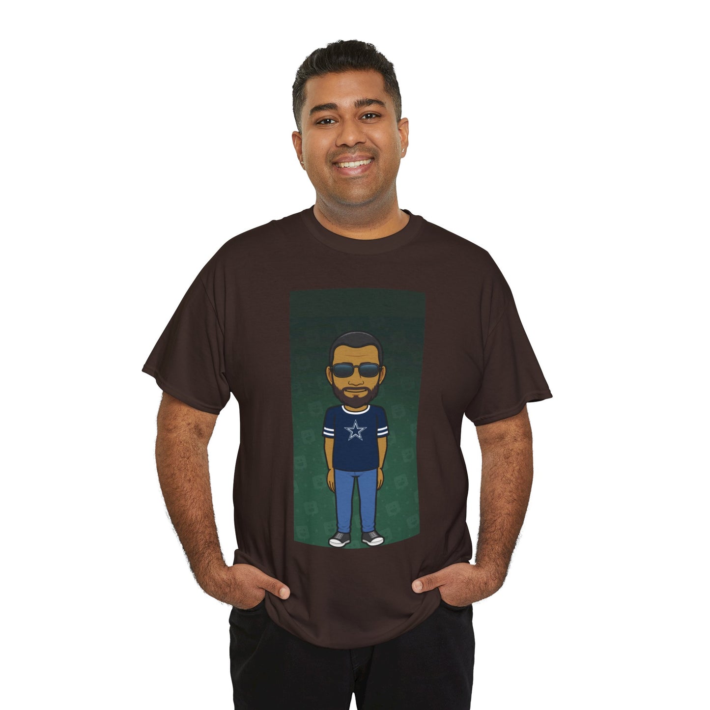 Cartoon Guy Graphic Tee — Personalized Avatar Shirt Printify