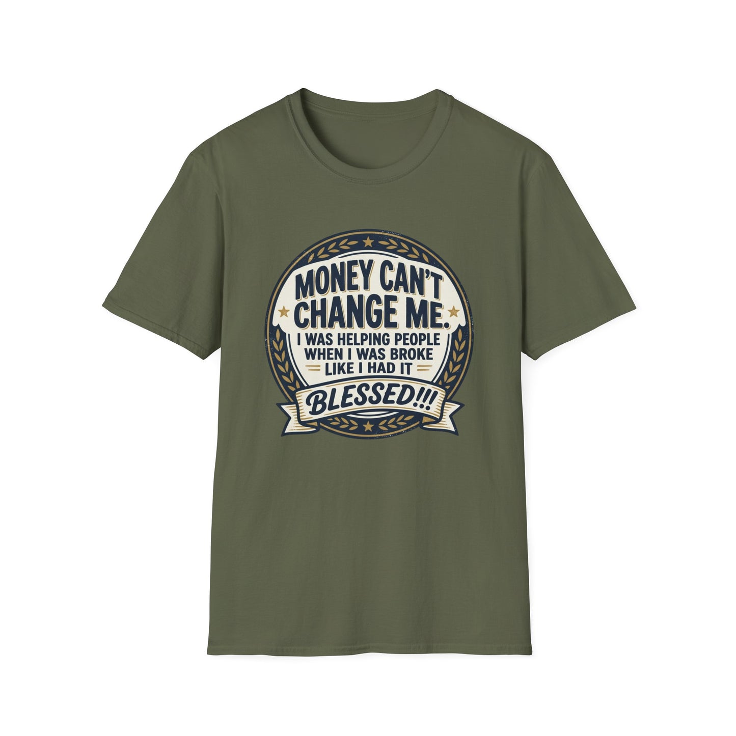 "Money Can't Change Me" Inspirational Vintage Graphic Tee