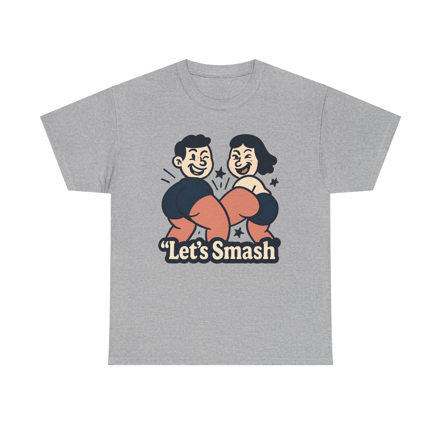 Let's Smash Tee — Retro Couples Valentine's T-Shirt