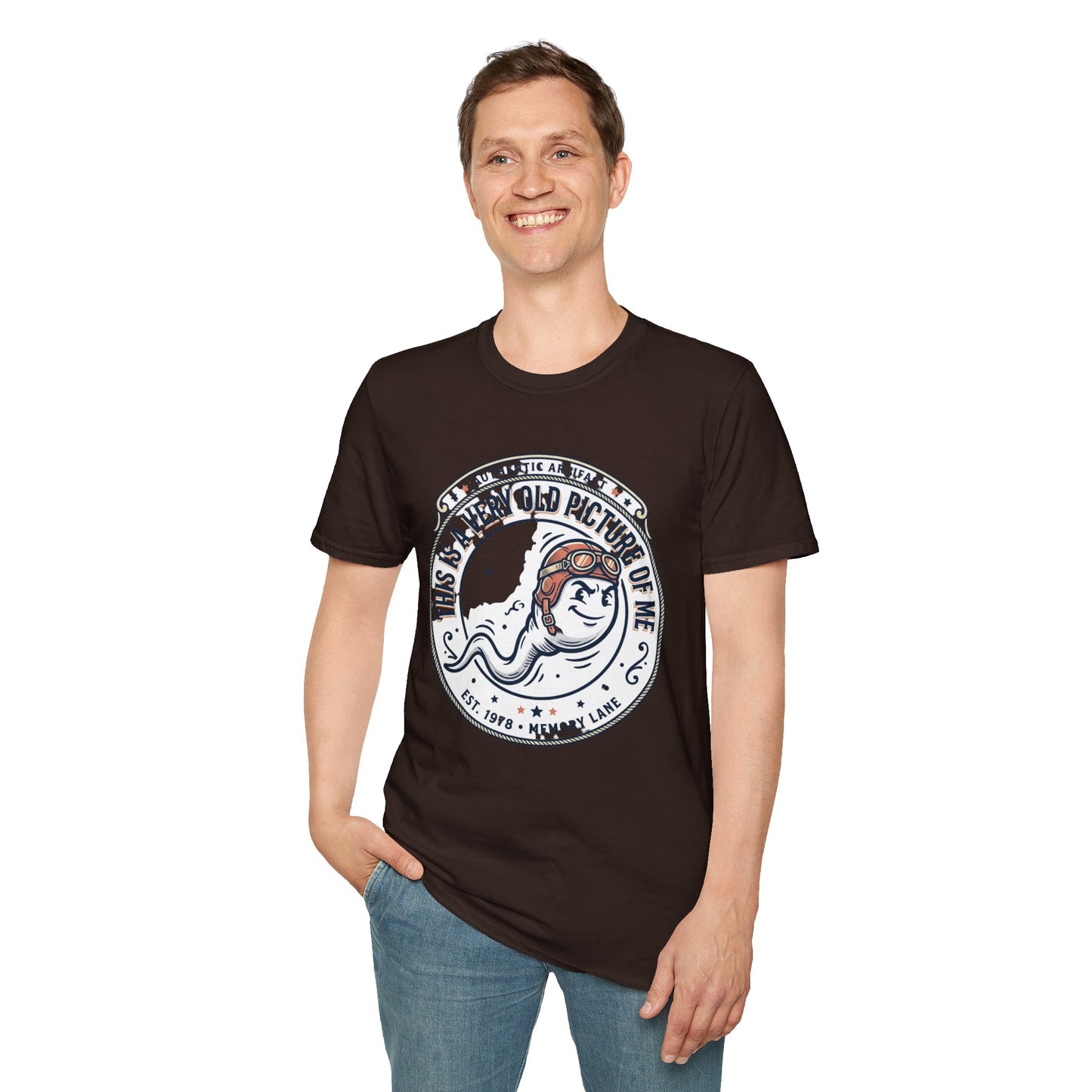 "This Is A Very Old Picture Of Me" Retro Marine Tee