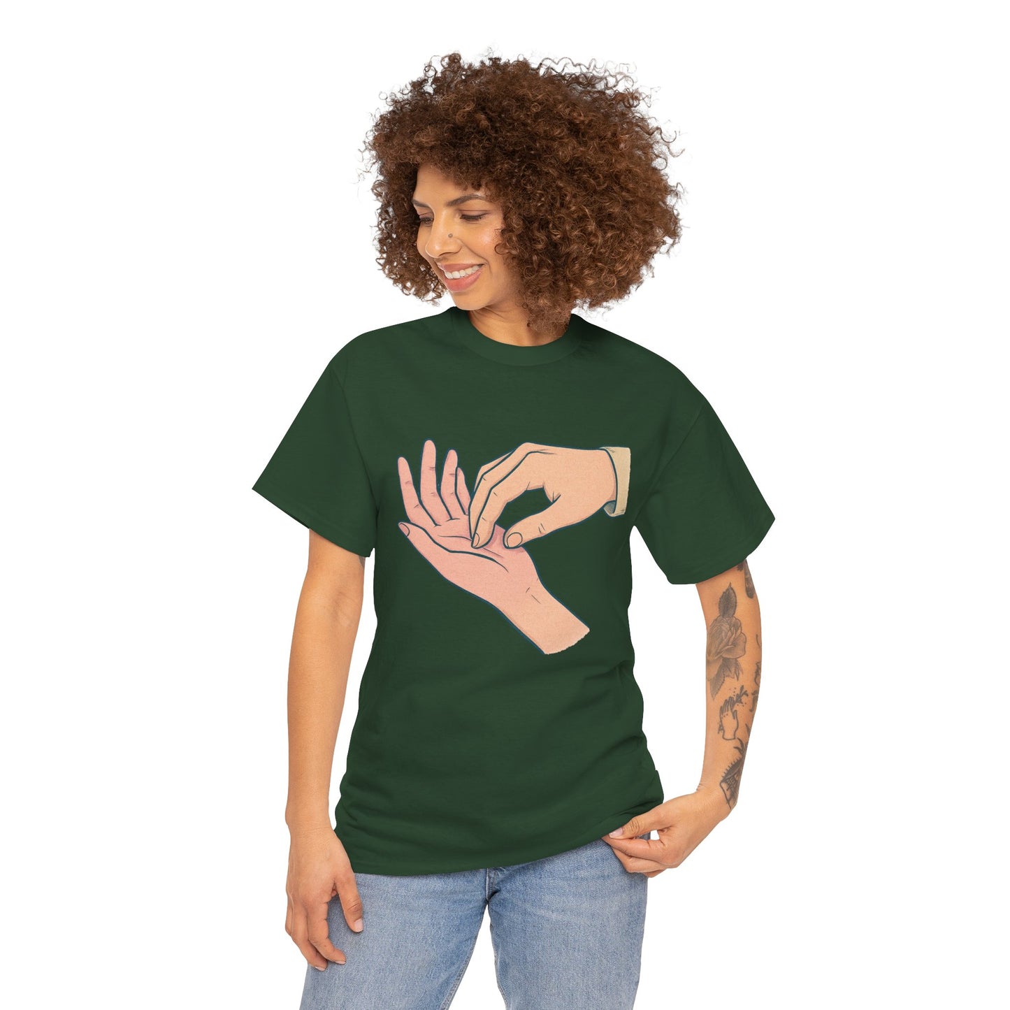 T-Shirt - Gentle Palm Reading Illustration Tee