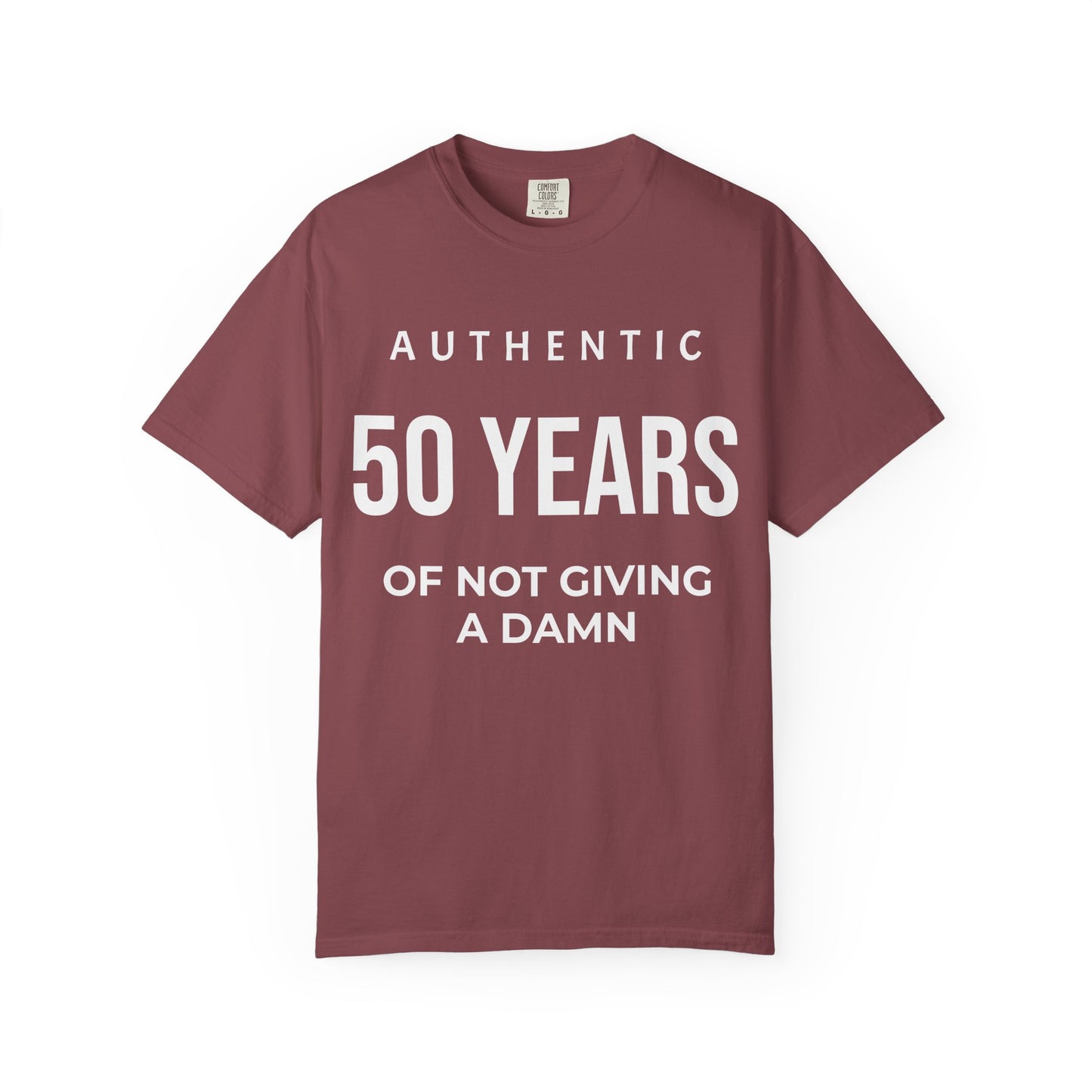 50 Years of Not Giving a Damn T-Shirt — Funny 50th Birthday Tee