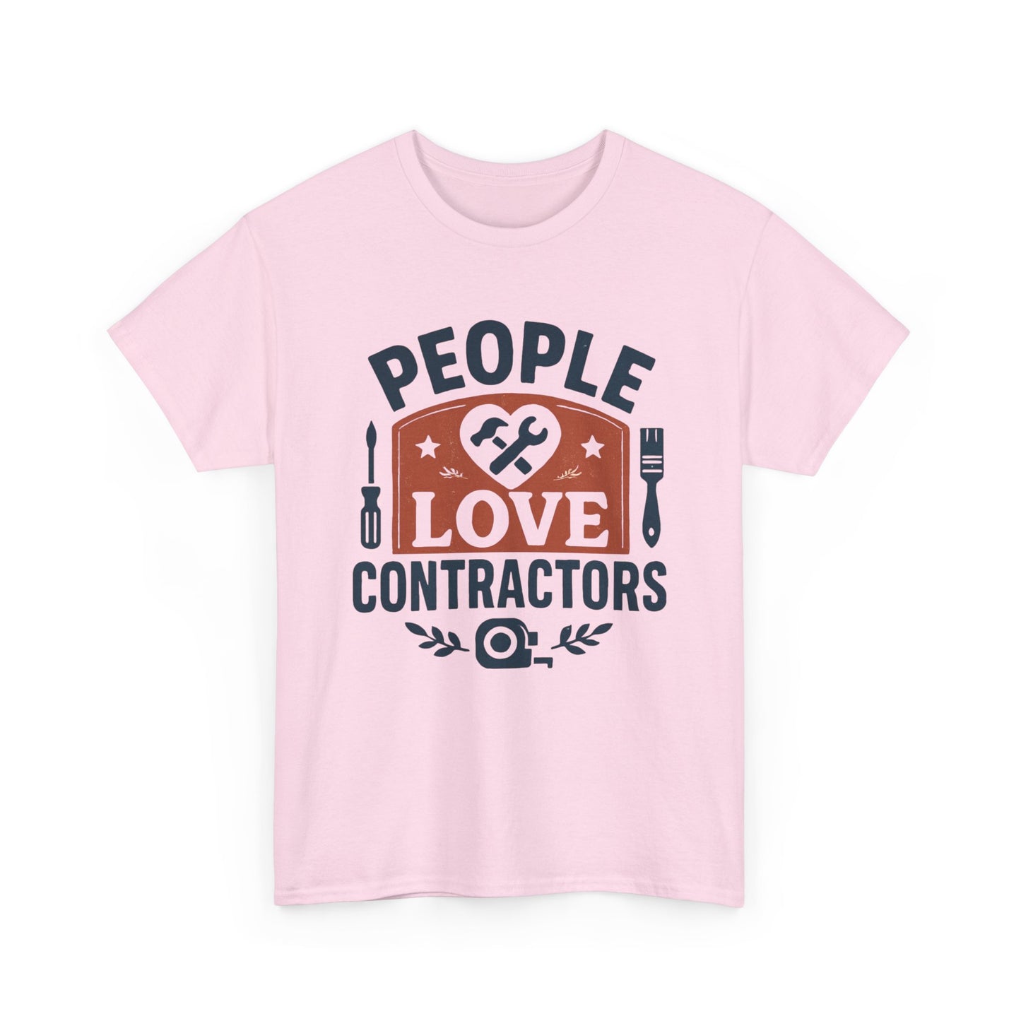 Contractor T-Shirt – "People Love Contractors" Graphic Tee Printify