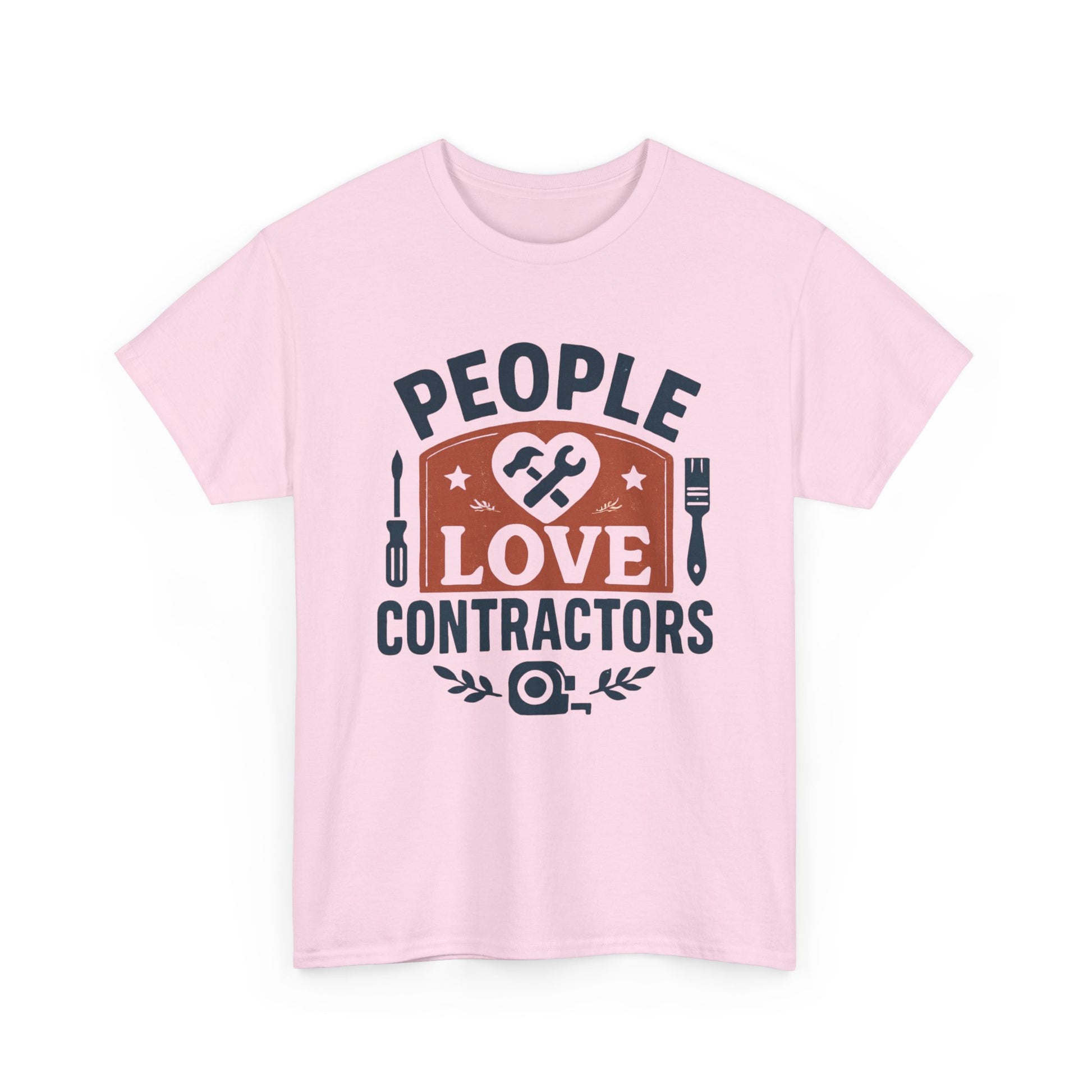Contractor T-Shirt – "People Love Contractors" Graphic Tee Printify