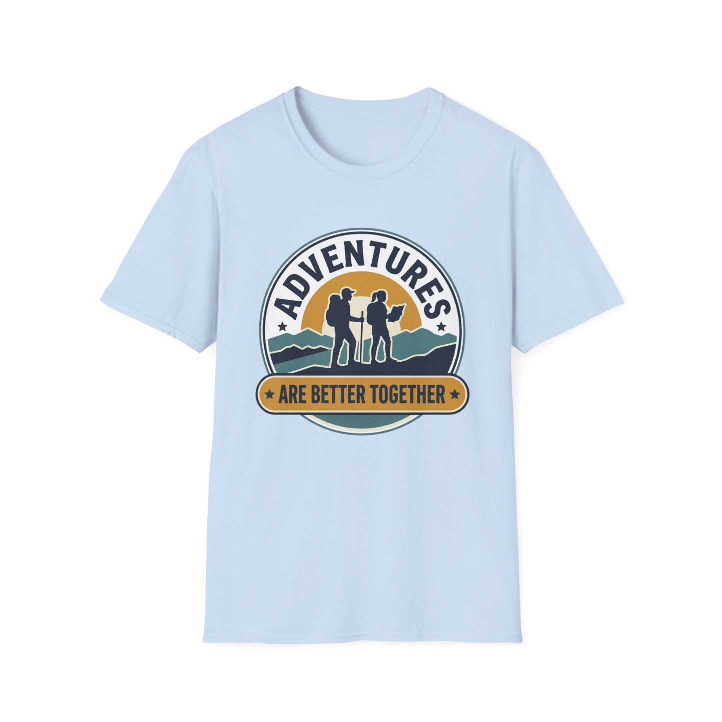 Adventures Are Better Together T-Shirt — Couples Hiking Outdoor Graphic Tee
