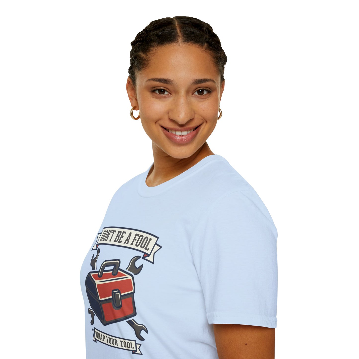 Don't Be a Fool Toolbox T‑Shirt — Wrap Your Tool Shirt for Mechanics & DIYers