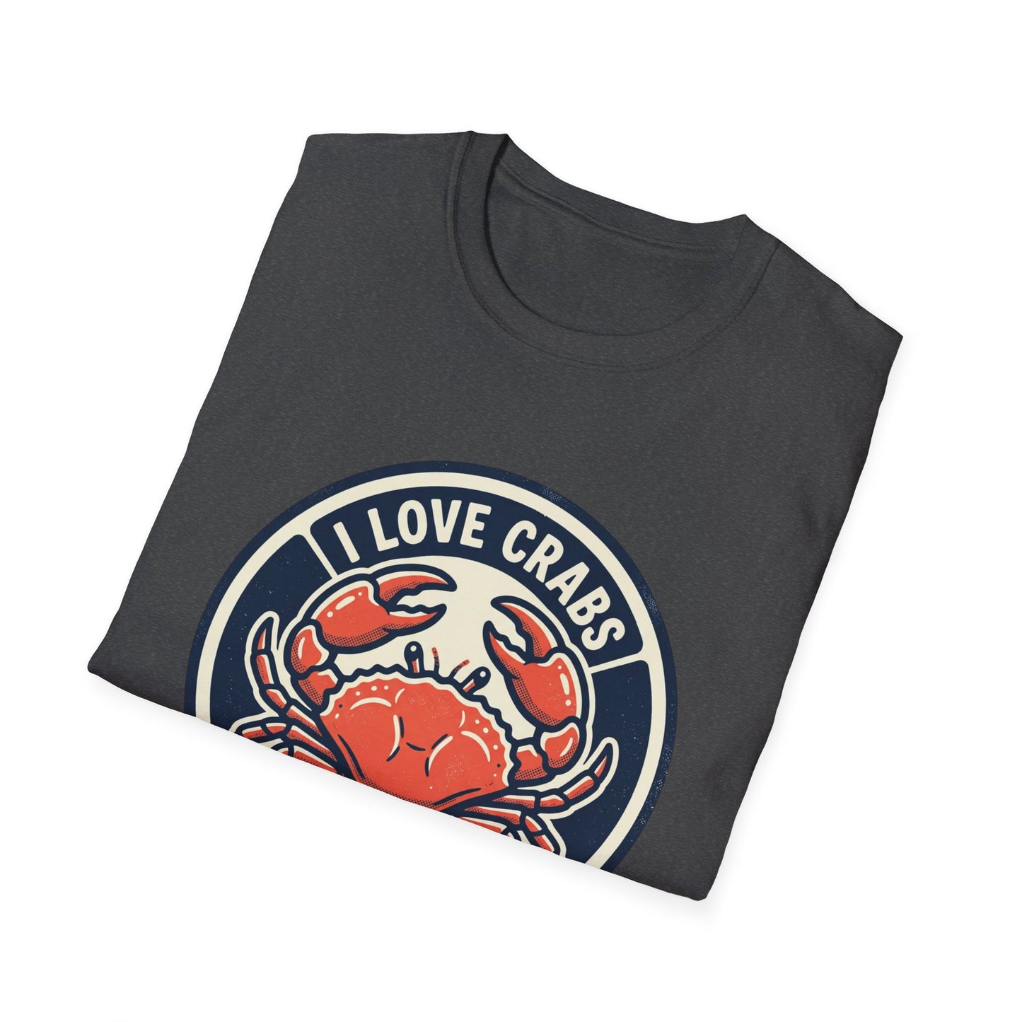 Crab Lover T-Shirt — I Love Crabs Vintage Seafood Graphic Tee