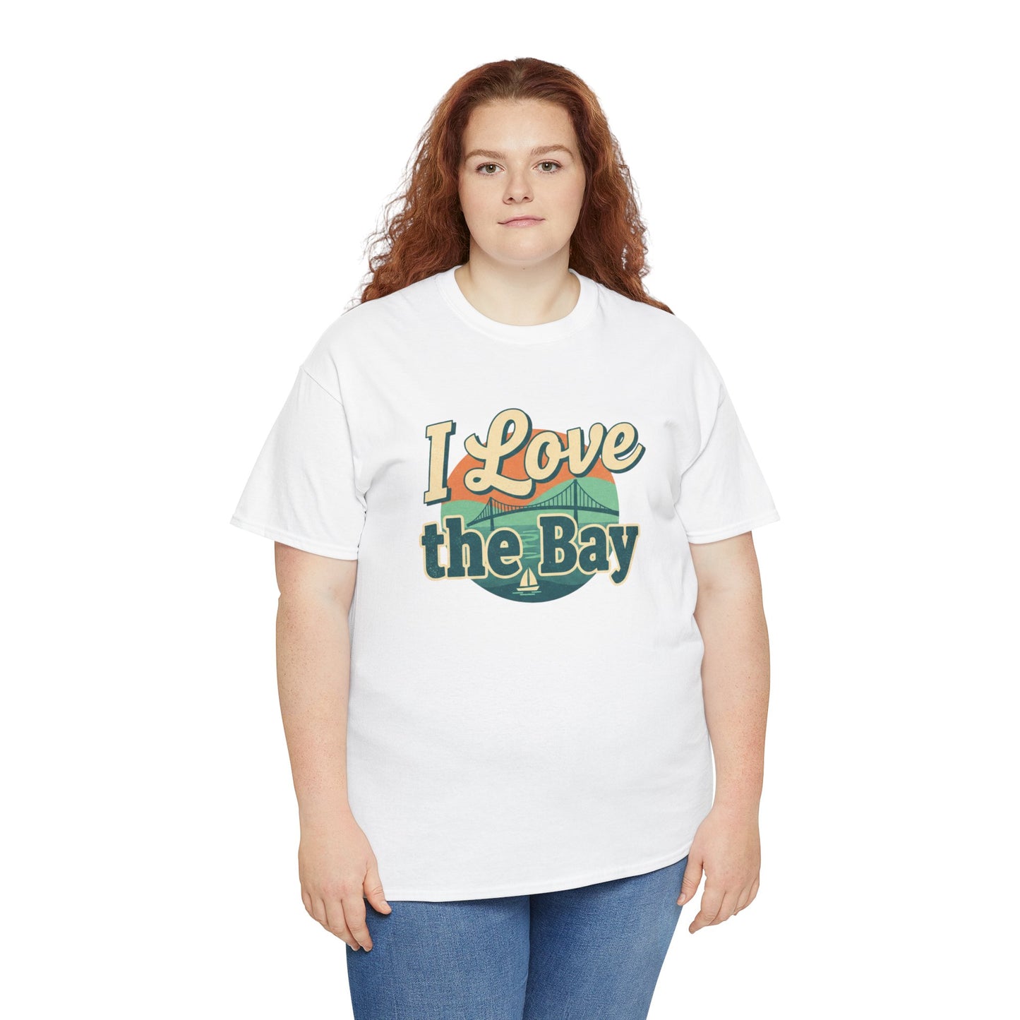 I Love the Bay T-Shirt — Retro Coastal Tee for Bay Lovers