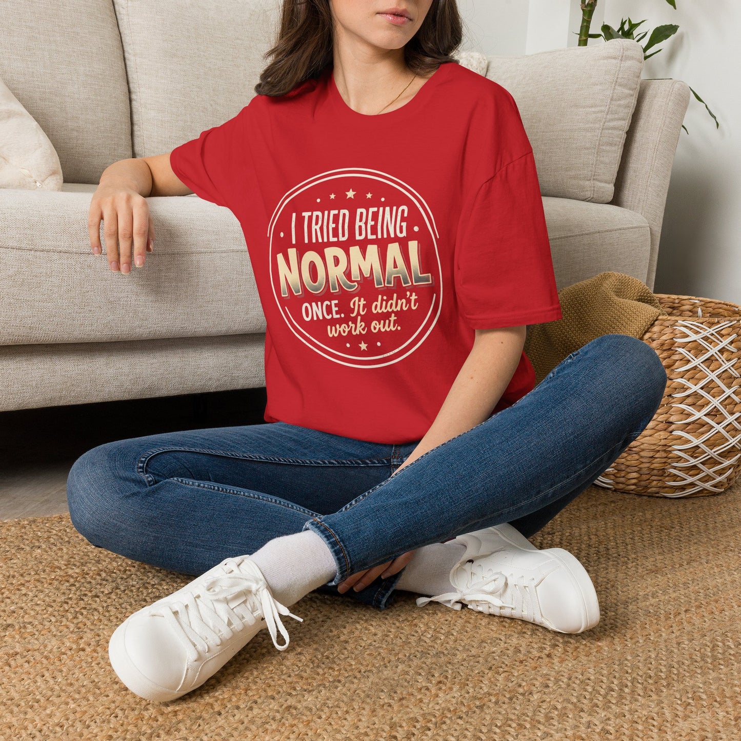 I Tried Being Normal T‑Shirt — Funny Vintage Novelty Tee