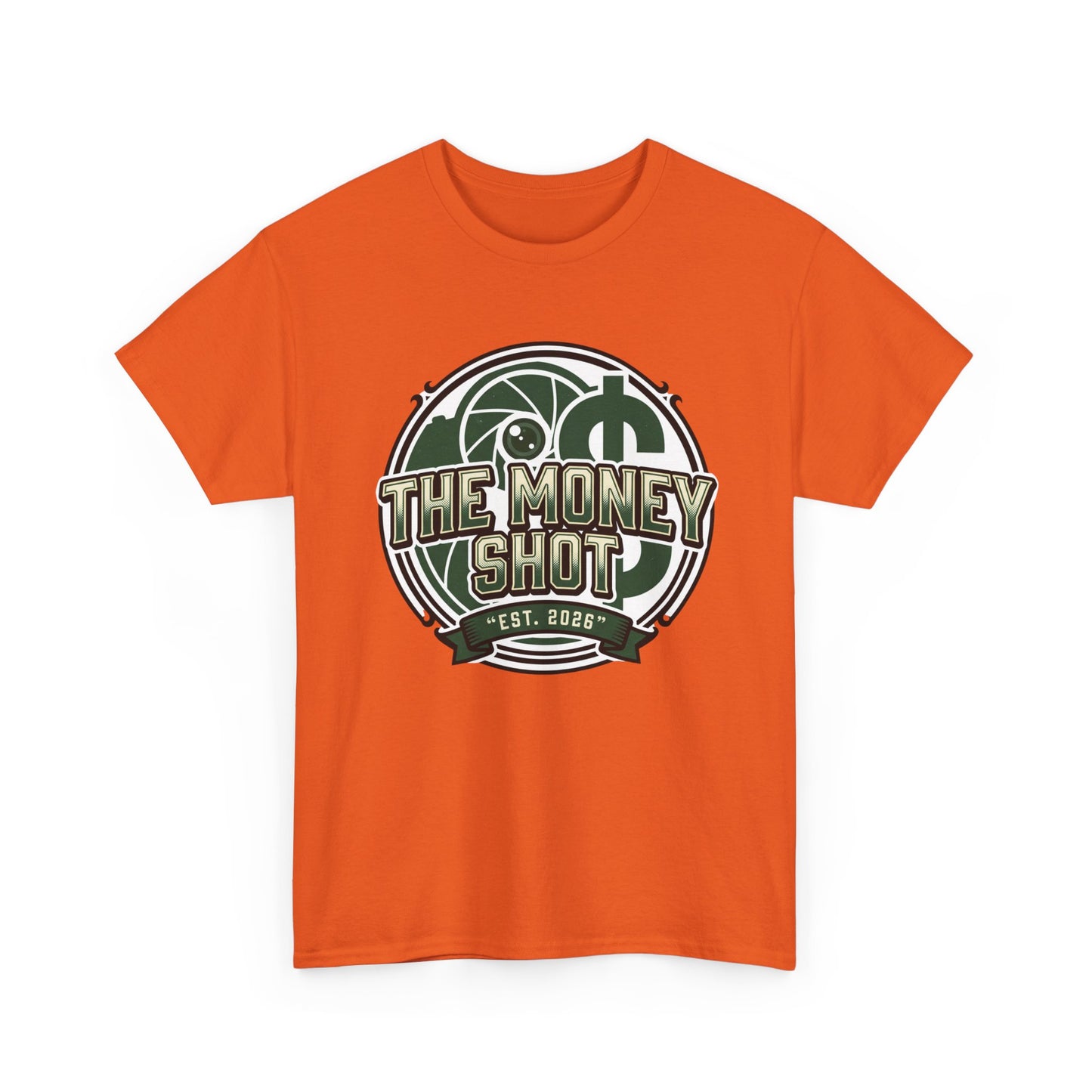 The Money Shot Graphic Tee — Retro Dollar Logo T-Shirt