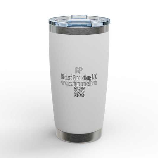 Ri'chard Productions LLC-20oz Engraved Stainless Steel Tumbler – Personalized Riva Travel Cup