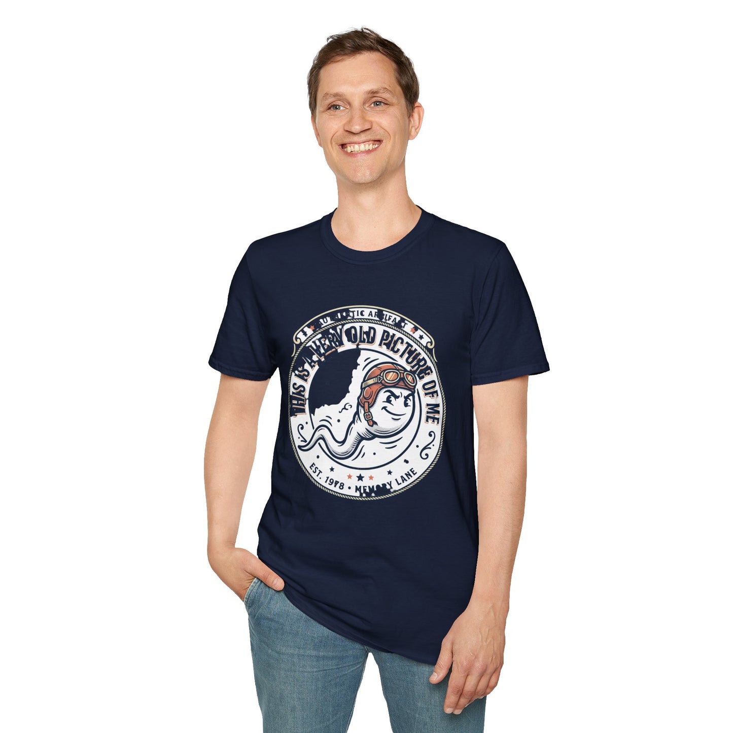 "This Is A Very Old Picture Of Me" Retro Marine Tee