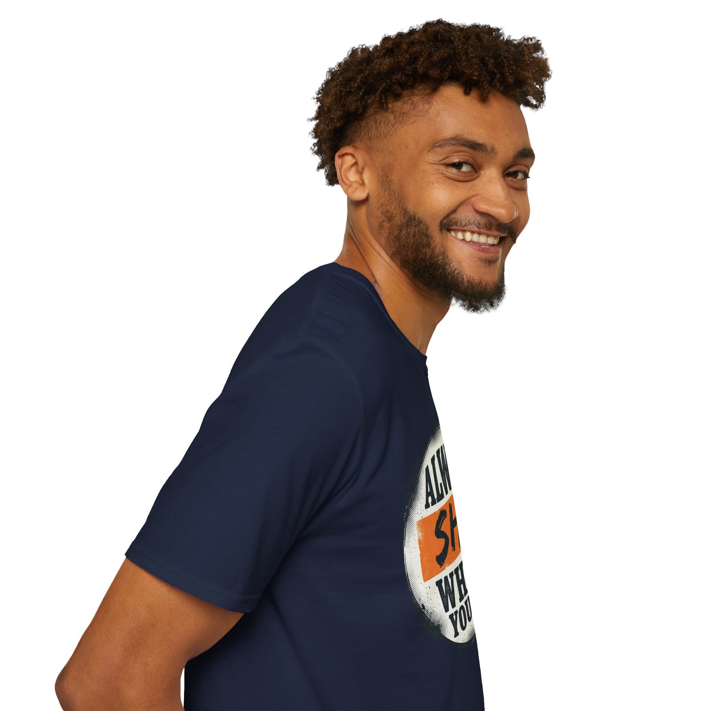 T-Shirt — Funny "Always Shit Where You Eat" Graphic Tee Printify