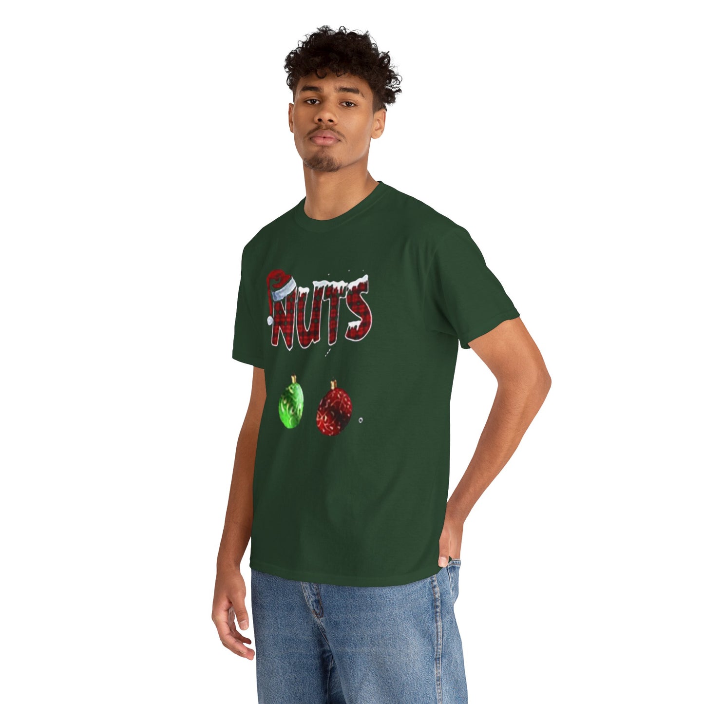 Holiday 'Nuts' Tee — Funny Christmas Ornament Graphic T-Shirt Printify