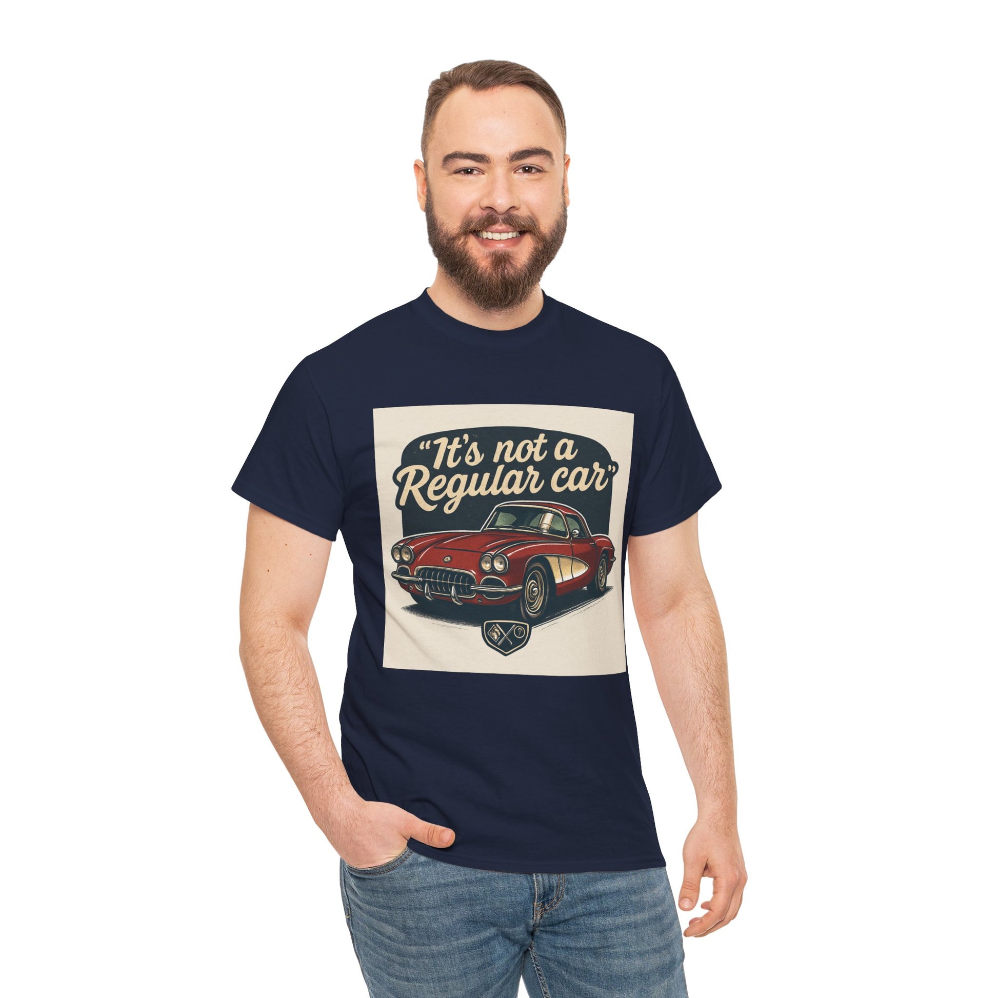 Classic Car Tee — "It's Not a Regular Car" Vintage Muscle Car Shirt Printify