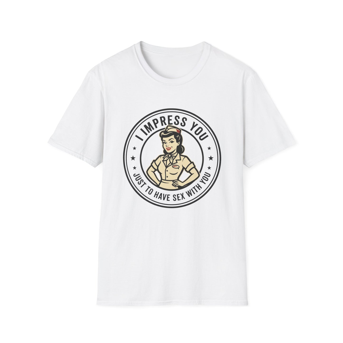 'I Impress You' Vintage Pin-Up Graphic Tee