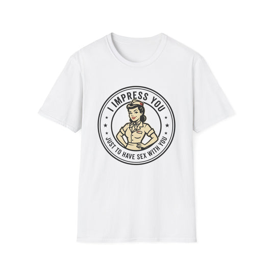 'I Impress You' Vintage Pin-Up Graphic Tee