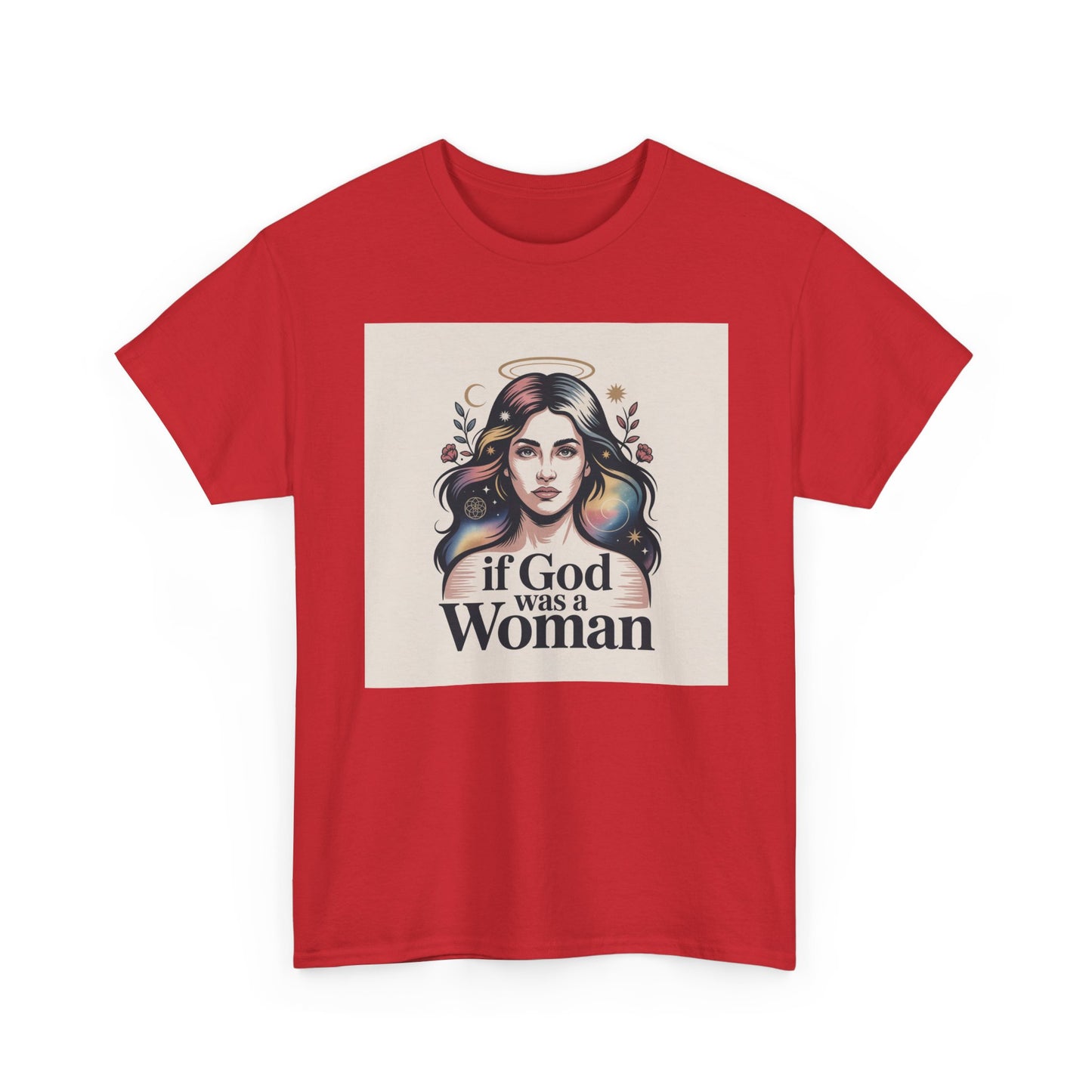 If God Was a Woman T-Shirt — Feminist Retro Portrait Tee