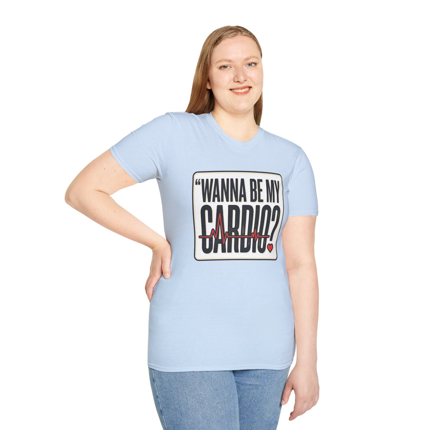 Wanna Be My Cardio? T-Shirt — Funny Fitness Graphic Tee for Gym Lovers