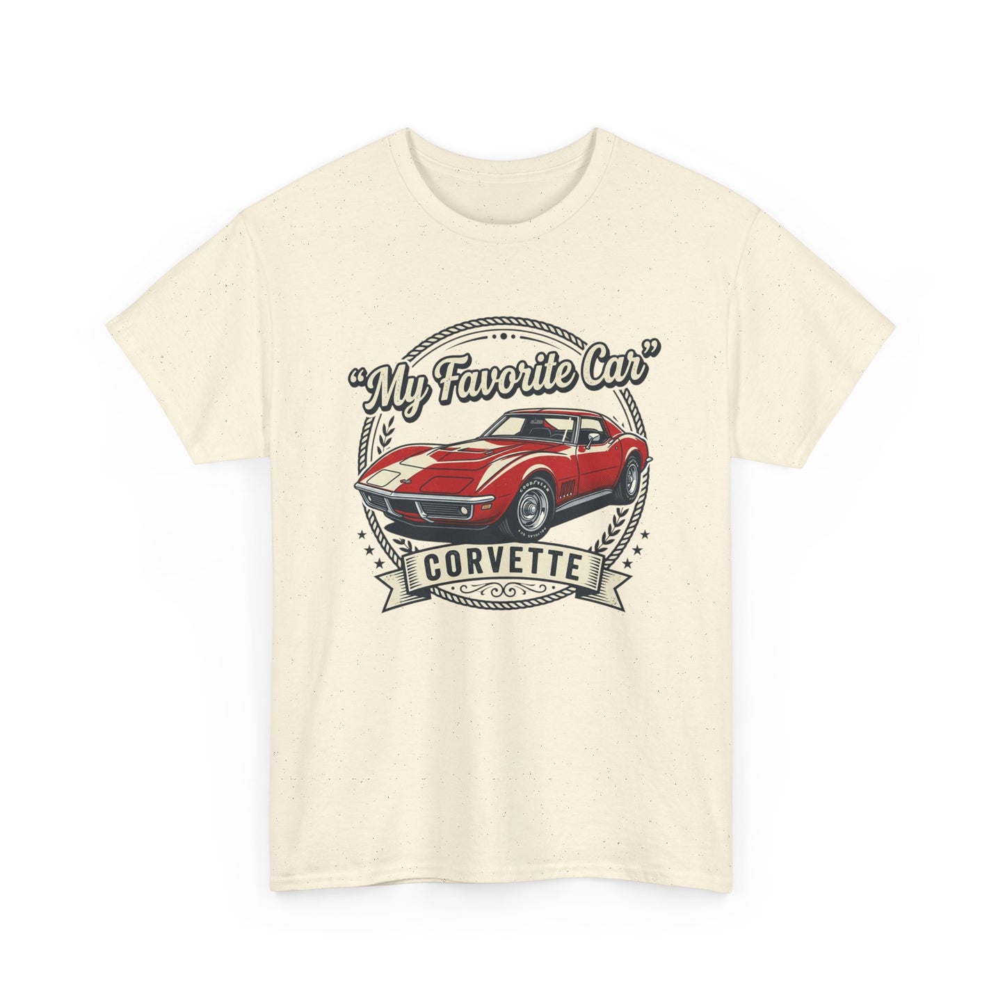 Corvette 'My Favorite Car' Classic Muscle Tee Printify