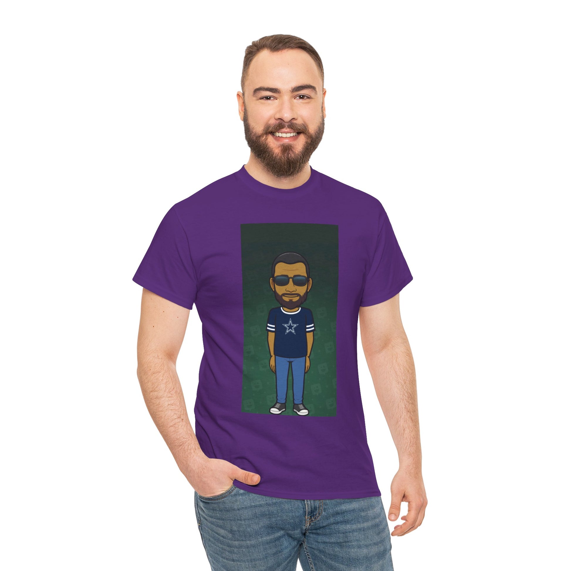Cartoon Guy Graphic Tee — Personalized Avatar Shirt Printify