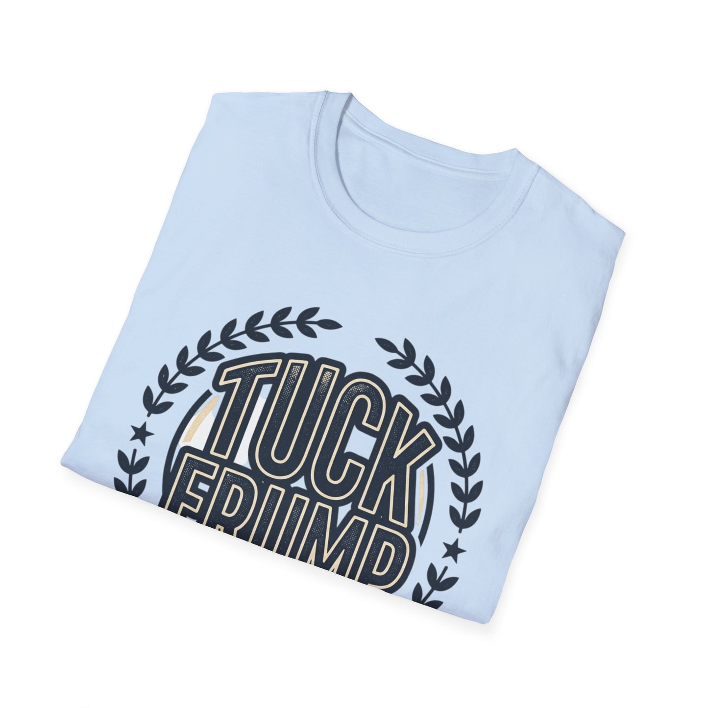 "Tuck Frump" Vintage Laurel Emblem Political Satire Tee